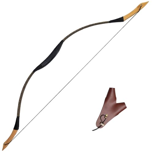 Topbows 54'' Traditional Recurve Bow, 20-50lb (28'' Draw) Locust Wood