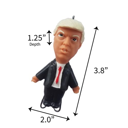 A LIST LURES Trump Topwater Fishing Lure – 4.25" Floating Treble Hook Lure, Novelty Bass & Saltwater Bait (Single)