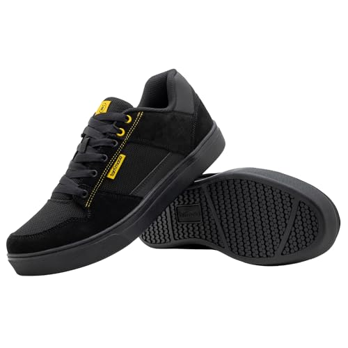 Men's Mountain Bike Shoes - Comfortable Cycling Sneakers - Black / 10.5
