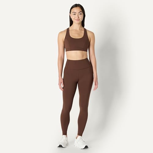 High Waist Full Length Gym Workout Leggings - Rich Hazel