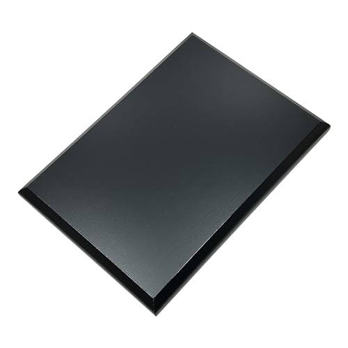 5 x 7 Inch Black DIY Award Plaque with Beveled Edge