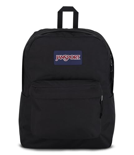 Durable Lightweight Backpack with Organizer Pocket - Black