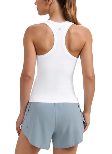 Seamless Racerback Workout Tank Top for Women - Slim Fit