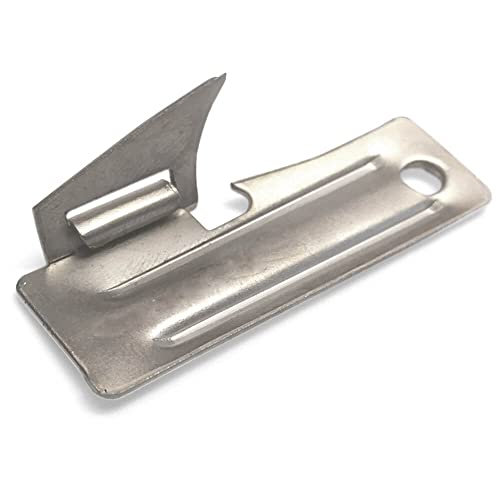 Portable Manual Can Opener 2-Pack - Durable Nickel-Plated Steel - Silver