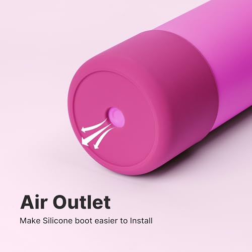 Silicone Boot for Owala Water Bottles - 14/16 oz - Rose Red