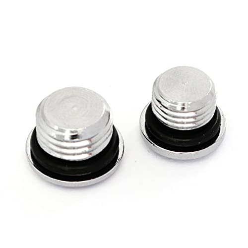 Heyous Stainless Steel First/Low Pressure Port Plugs for Regulator Kit, 7/16" & 3/8"