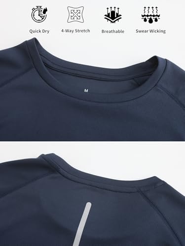 Men's Quick Dry Athletic T-Shirt - Medium / Z Navy Blue