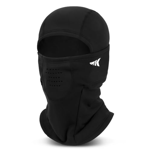 KastKing Mountain Mist Winter Balaclava Face Mask for Men & Women, One Size, Black