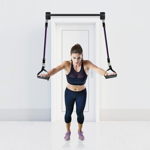 Heavy Duty 36" Wall Mount Pull Up Bar - Black, 500 lb Capacity