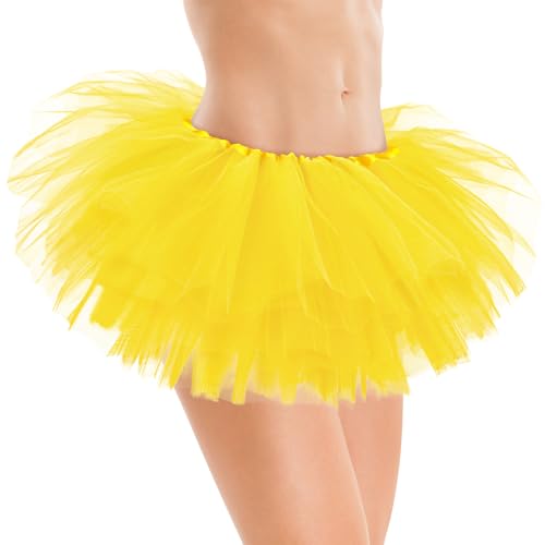 Sarfel Tutu for Women Adults 5 Layerd Skirts Fluffy Skirt