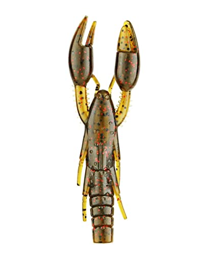 Psycho Dad Soft Plastic Craw Bait - Green Pumpkin Red 5 Pack