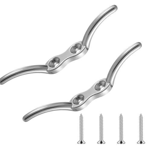4 Inch Stainless Steel Dock Cleats - Heavy Duty Marine Hardware (2 Pcs)