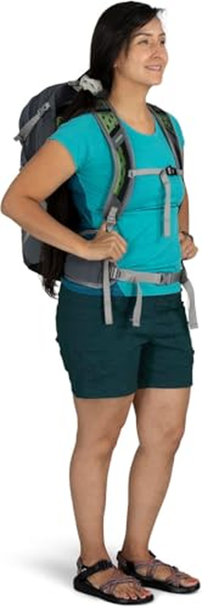 Osprey Sportlite 25L Lightweight Hiking Backpack for Men and Women, Pine Leaf Green, S/M