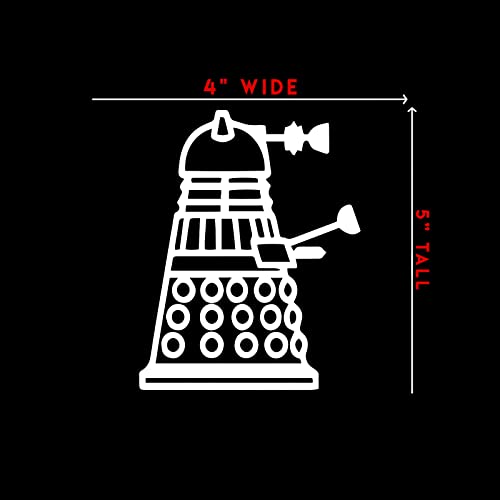 Dalek Side Sticker Decal for Notebook, Laptop, Car - 4" x 5"