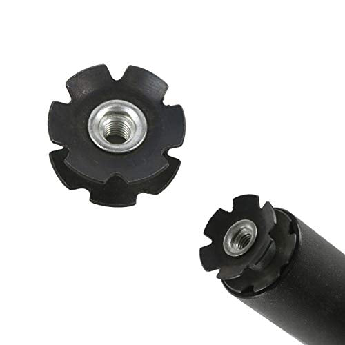 2PCS Bicycle Headset Star Nuts for 1-1/8 Inch Forks - Black