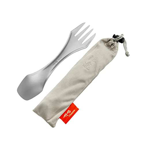 3-in-1 Titanium Spork – Lightweight Camping Utensil Set