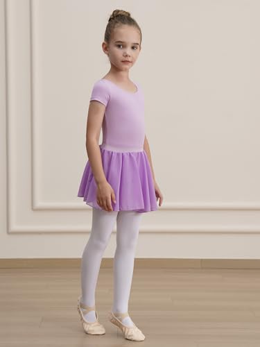 Girls Ballet Leotard with Attached Tutu Skirt - Toddler Dance Outfit