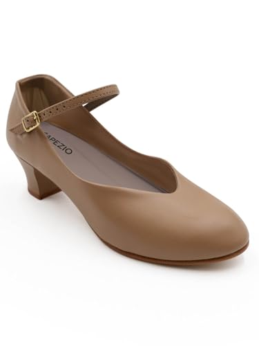 Capezio 1.5'' Character Shoe Caramel - Professional Dance & Theatre Footwear
