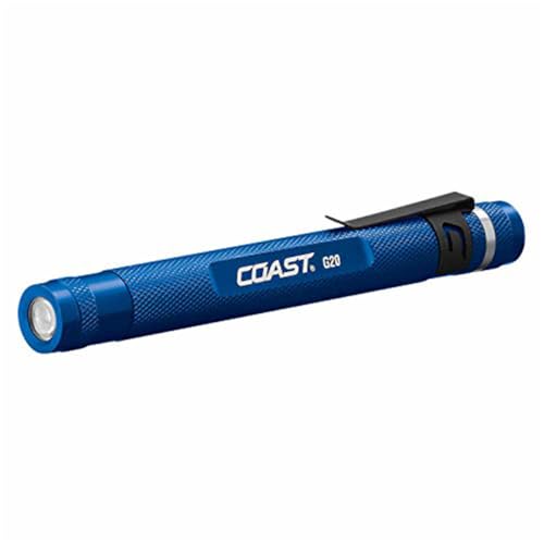 COAST G20 Inspection LED Penlight with Adjustable Clip, 54 Lumens, Water-Resistant