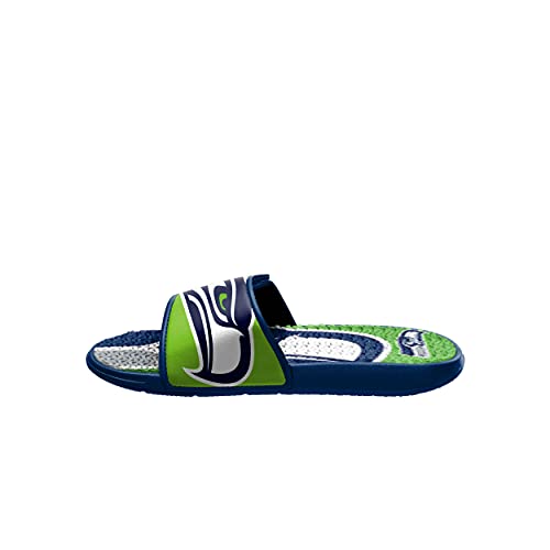Seattle Seahawks Sport Shower Foam Slide Flip Flop Sandals - Size 11-12