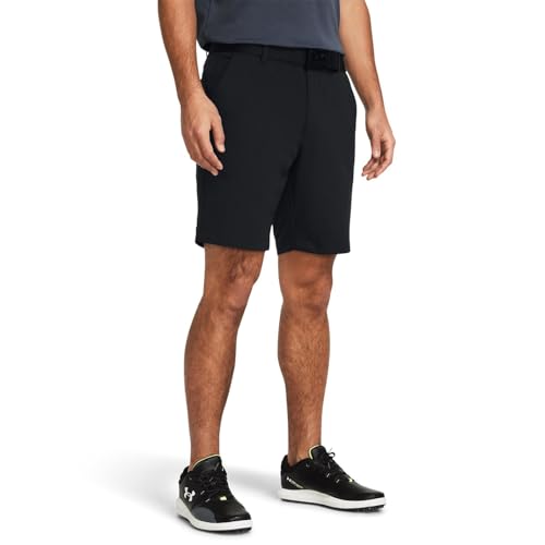 Under Armour Men's Tech Golf Shorts 30 Black/Gray - 11" Inseam, 4-Way Stretch, Moisture-Wicking