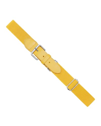Stelle Bright Yellow Baseball & Softball Belt - Adjustable Youth & Adult