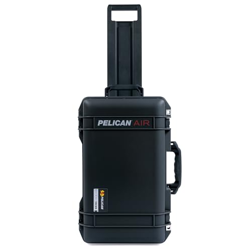 Pelican 1535 Carry-On Case with Pick & Pluck Foam - Black Handles & Latches