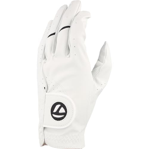 Left-Handed Golf Glove - White Medium - Stratus Tech