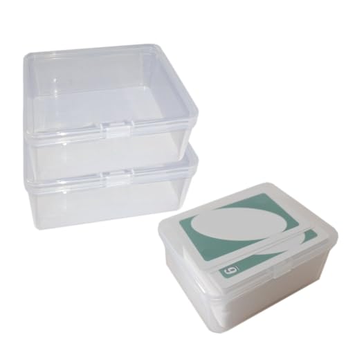 2PCS Clear Plastic Game Card Storage Box - High Capacity Holder