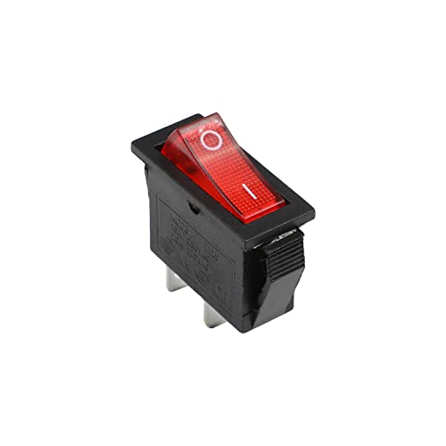 2-Pin SPST Rocker Switch - 15A 250V On/Off Boat Toggle Switch