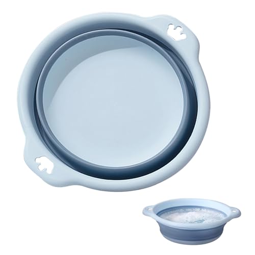 Collapsible 9-Inch Wash Basin - Portable Folding Bucket (Small)