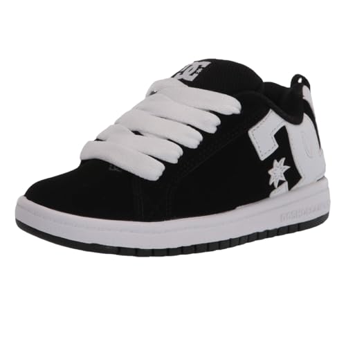 DC Kids Court Graffik Skate Shoe - Big Kid Black/White
