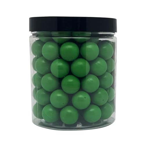 0.68 Caliber Reusable Hard Plastic Rounds - 95 Count, Green