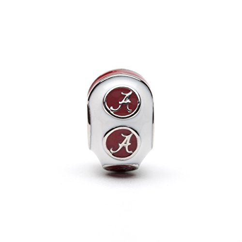 University of Alabama Charm - Stainless Steel Bead for Bracelets