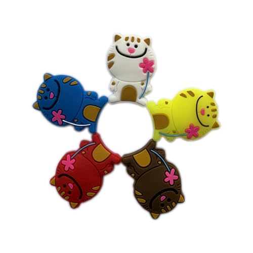 Tennis Dampener - Cute Cat Vibration Shock Absorber, 5 Pieces