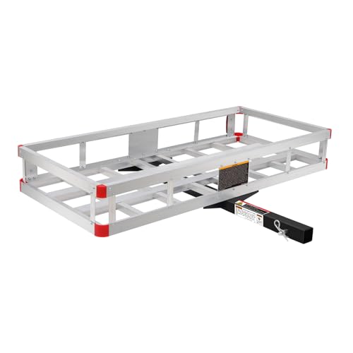 Aluminum Cargo Carrier with High Side Rails - 500 lb Capacity