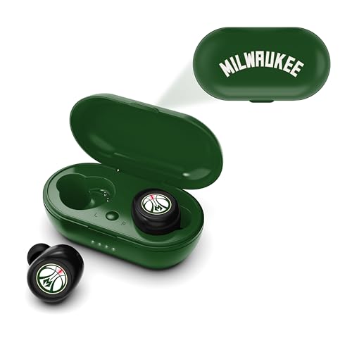 NBA True Wireless Earbuds - Milwaukee Bucks - Bluetooth 5.0