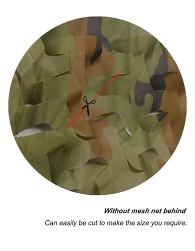 Camo Netting for Hunting & Sunshade - Woodland, 1.5m x 2m