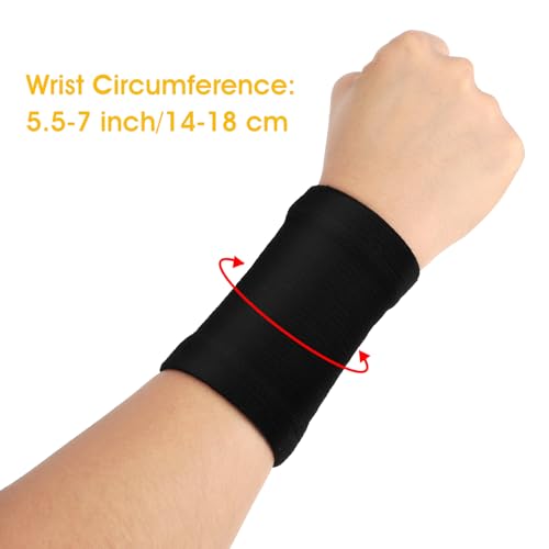 Wrist Compression Sleeves - 2 Pairs Carpal Tunnel Support