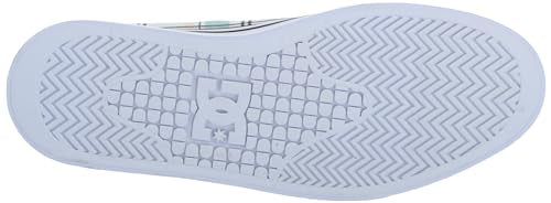 DC Women's Manual Platform Skate Shoe, Grunge Plaid, 8