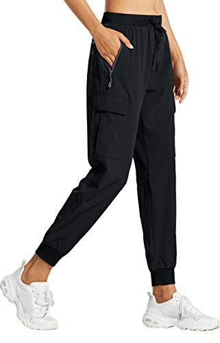 Quick Dry Women's Hiking Cargo Pants - Regular 27-29" / Medium / Black
