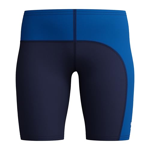 Speedo Boy's Jammer Swimsuit - Begin to Swim Solid with Block Peacoat, Quick-Dry Water Shorts