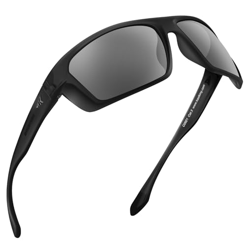 Polarized Sport Sunglasses for Fishing, Cycling, Driving - UV Protection, Lightweight