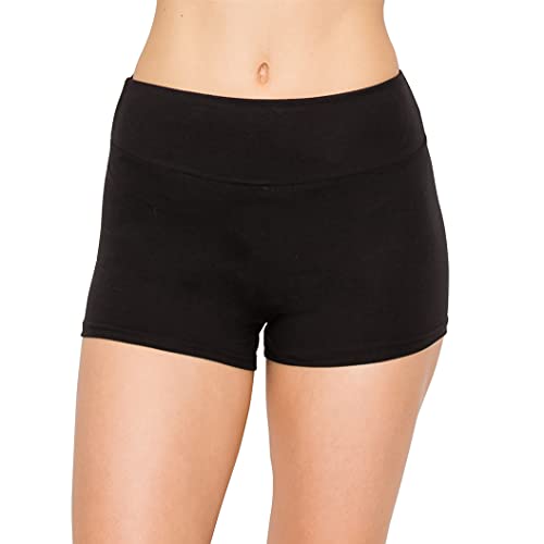 High Waisted Yoga Shorts for Women - Anti-Chafing Biker Shorts