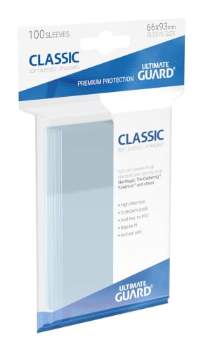 100 Classic Soft Card Sleeves - High Clarity for Collectibles