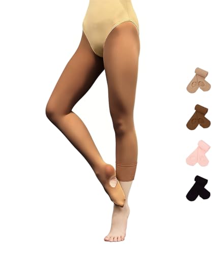Convertible Ballet & Dance Tights - Opaque Soft - XX-Large Cocoa