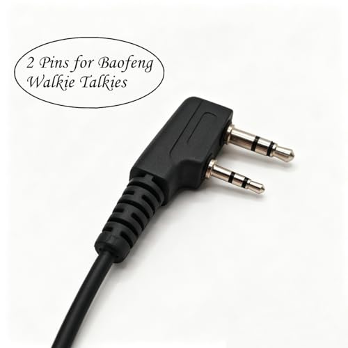 KCTIN 10pcs Walkie Talkie Earpieces Compatible with Baofeng Retevis H-777