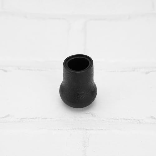 eMagTech 2pcs PVC Fishing Rod Butt Cap Protector End - 19mm, Black, 45.5x35mm, DIY Repair & Building