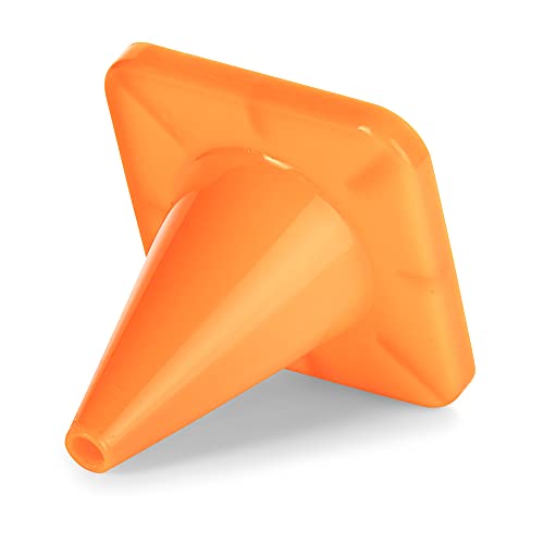 4 Inch High Visibility Vinyl Sports Training Cones - Orange