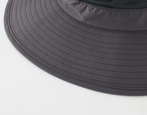 Wide Brim UPF50+ Outdoor Mesh Sun Hat with Neck Flap